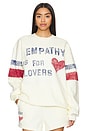 view 1 of 5 Empathy Is For Lovers Sweatshirt in Cream