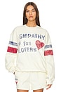 view 1 of 5 Empathy Is For Lovers Sweatshirt in Cream
