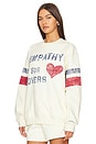 view 2 of 5 Empathy Is For Lovers Sweatshirt in Cream