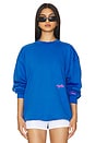 view 2 of 6 You Deserve To Be Happy Crewneck in Royal Blue