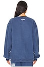 view 3 of 5 On Cloud Nine V Neck Sweatshirt in Blue