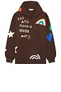 view 1 of 5 It's All Gonna Work Out Hoodie in Brown