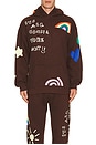 view 4 of 5 It's All Gonna Work Out Hoodie in Brown
