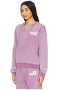 view 3 of 6 You Deserve Flowers Fitted Hoodie in Vintage Purple