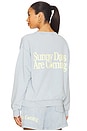view 1 of 6 Sunny Days Are Coming Henley Sweatshirt in Blue
