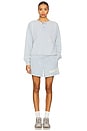 view 5 of 6 Sunny Days Are Coming Henley Sweatshirt in Blue