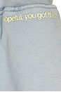 view 6 of 6 Sunny Days Are Coming Henley Sweatshirt in Blue