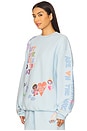 view 3 of 5 Angels All Around Sweatshirt in Blue