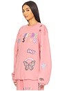 view 3 of 5 Somebody Loves You Sweatshirt in Pink