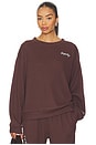 view 2 of 6 Empathy Always Waffle Crewneck in Brown