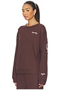 view 3 of 6 Empathy Always Waffle Crewneck in Brown