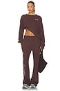 view 5 of 6 Empathy Always Waffle Crewneck in Brown