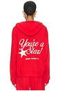 view 4 of 6 SWEAT À CAPUCHE STAR in Red