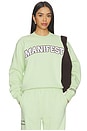 view 1 of 5 Manifest Classic Crewneck Sweatshirt in Sage