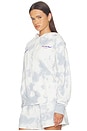 view 4 of 5 How Are You Really? Hoodie in Blue & White