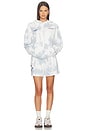 view 5 of 5 How Are You Really? Hoodie in Blue & White