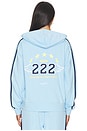view 5 of 5 Mayfair Athletic Dept. Zip Up Hoodie in Light Blue