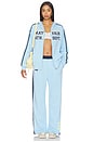 view 6 of 5 Mayfair Athletic Dept. Zip Up Hoodie in Light Blue