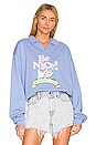 view 1 of 4 Be Nice Collared Sweatshirt in Blue