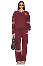 view 5 of 6 Just Be Fucking Kind Sweatpants in Maroon