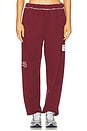 view 1 of 6 PANTALON SWEAT LEGACY in Burgundy
