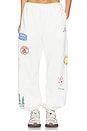 view 1 of 6 PANTALÓN DEPORTIVO SWEATPANT in Cream