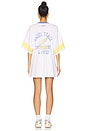 view 3 of 3 Angel Track & Field Oversized Tee in White