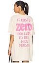 view 1 of 6 It Costs $0 Oversized Boyfriend Tee in Cream