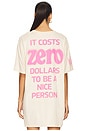 view 5 of 6 It Costs $0 Oversized Boyfriend Tee in Cream