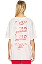 view 4 of 5 Rich in Life Oversized Tee in White