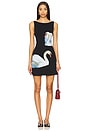 view 1 of 4 Swan Mini Dress in Black