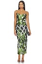 view 1 of 3 VESTIDO ELISA in Leafy Rose Trellis