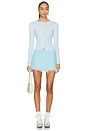 view 5 of 6 Petra Mini Skirt in Sky