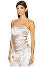 view 4 of 6 Estelle Tube Top in Silver