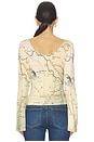 view 3 of 4 Saylor Long Sleeve Top in Treasure Hunt