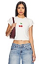 view 1 of 4 X Revolve Cherry Tee in White