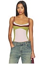 view 1 of 4 CAMISOLA ARLO  in Purple & Green