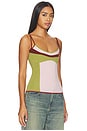 view 2 of 4 CAMISOLA ARLO  in Purple & Green