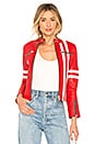 view 1 of 4 Ferrera Jacket in Red & White