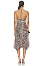 view 3 of 3 Arden Dress in Neutral Zebra