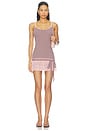 view 1 of 4 Celia Dress in Rose & Chocolate