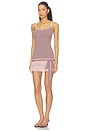 view 2 of 4 Celia Dress in Rose & Chocolate