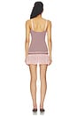 view 4 of 4 Celia Dress in Rose & Chocolate