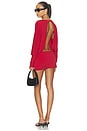view 1 of 3 Blouson Mini Dress in Red