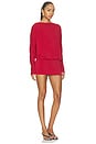 view 4 of 3 Blouson Mini Dress in Red