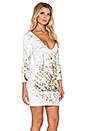 view 2 of 4 ПЛАТЬЕ DISCO QUEEN in White & Gold
