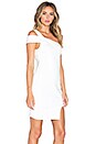 view 2 of 4 Talk To Me Off Shoulder Dress in White
