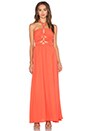 view 1 of 3 Tie Up Maxi Dress in Orange