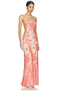 view 2 of 4 VESTIDO POPPI in Coral Tapestry