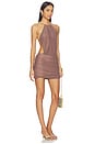 view 1 of 3 Evanna Mini Dress in Brown